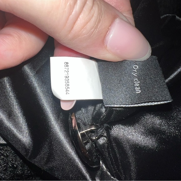 Apt. 9 Womens Boucle' Double Breasted Military Jacket Black Plus Size 1X - Picture 12 of 16